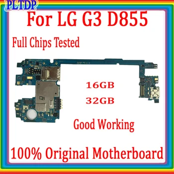Logika rada Pre LG G3 D855 D850 D851 D852 VS985 Doska S Android Systému,16GB/32GB 100% Pôvodnej Doske Dobré Testované