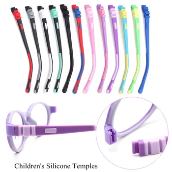 2021 Nové detské Okuliare Silikónové Nohy Snap-on Farba Silikónové Chrámy Pár Multi-farebné Voliteľné detské Okuliare Accessorie