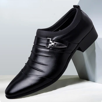 Talianska Móda Elegantné Oxford Topánky pre Pánske Topánky Veľkých Rozmerov Mužov Formálne Topánky Kožené Mužov Šaty Mokasíny Muž Pošmyknúť na Masculino