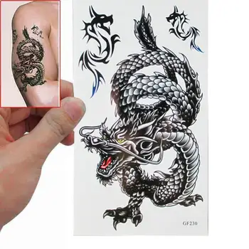 Dragon Jednorazové Vymeniteľné Nepremokavé Body Art Dočasné Tetovanie Nálepky Odtlačkový