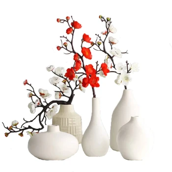 1Pcs Umelý Kvet Hodvábnej Wintersweet Skutočný Dotyk Japonskej Luxusných Domov Dekoratívne Kvety Obývacia Izba Deco Flores Falošné Rastlín