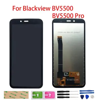 Originálne Mobilné LCD Pre Blackview BV5500 BV5500 Pro LCD Displej Dotykový Displej Digitalizátorom. Obrazovke Modul, Montáž Oprava Nástrojov