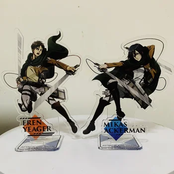 Útok Na Titan Anime Obrázok Eren Jaeger Mikasa·Ackermana Levi·Ackermana Cosplay Akrylový Stojan Model Ploche Dekorácie Fanúšikov Hračky