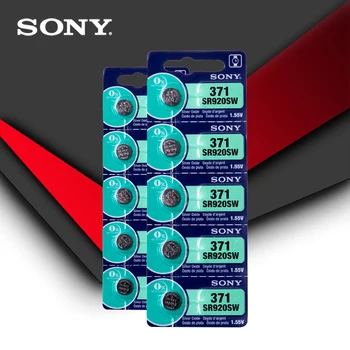 10pc Sony 100% Originálne 371 SR920SW 920 1.55 V Pozerať Batéria SR920SW 371 Tlačidlo okrúhlu VYROBENÉ V JAPONSKU