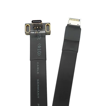 2022 Nové USB3.1 USB3.2 Predlžovací Kábel Typu E Mužského Typu C Ženské Vnútorné Pravom Uhle USB Kábel Prednej Doske GEN2X2 20 G