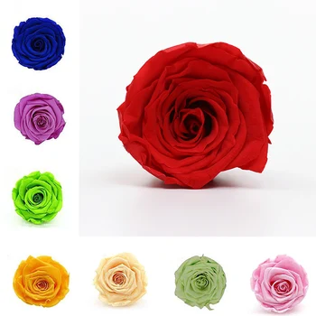 8pcs/Box 4-5cm DIY Prírodné Umelé Kvety Nesmrteľný Rose Hlavu Sušené Ruže, Svadba Dekor Narodeniny Valentine's Deň Dary