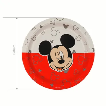 Disney Mickey Minnie Mouse Tému Narodeninovej Party Dekorácie, Jednorázový Riad Nastaviť Pohár Doska obrúsok Baby Sprcha Dodávky