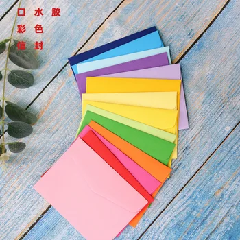 (10 Ks/Lot) 11.5*8.2 cm Farba Obálky Multicolor Karty Skladovanie Package Malé Obálky Papierové Tašky