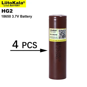 4PCS/VEĽA Liitokala Nové 18650 Batérie HG2 3000mAh o 3,6 V Lítium-Kontinuálne Vypúšťanie 20A Špecializované Elektronické Batérie
