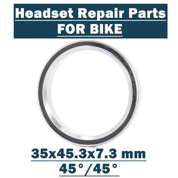 ACB453H7.3 Cestný Bicykel Headset Ložiská 35*45.3*7.3 mm ( 1 ks ) 45/45 Stupeň chrómová Oceľ Zúžené Hornej Dolnej ACB Ložiská Nastaviť