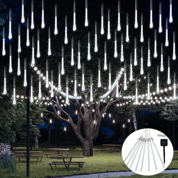 30/50 cm LED Trubice meteorický dážď Dážď String Svetlá Rozprávková Záhrada Vianočné Girlandy Vonkajšie Lampy Vianoce Svadobné Party Strom Dekorácie