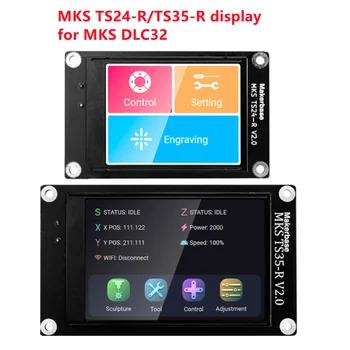 Makerbase CNC MKS TS35-R TS24-R dotykový displej TS35 TS24 V2.0 displeja pre MKS DLC32 V2.1 GRBL 32bit breakout rada radič