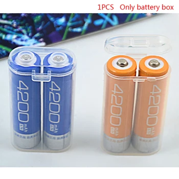 Prenosné Účtovná Box 18650 Batérie Prípade Skladovania Akrylové Okno Jasné, Priehľadné Plastové Bezpečnostné Box Na 2 ks 18650 Batérie