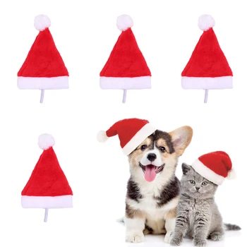 Pet Vianočné Hat Pet, Pes, Mačka Santa Klobúk Vianočný Kostým Príslušenstvo Psy, Mačky Zime Teplé Spp pre Holloween Vianočný Večierok