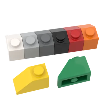 10Pcs MOC Časti 3040 Sklon 45° 2 x 1 Kompatibilné Tehly DIY Assmble Stavebné Bloky Častíc Dieťa Puzzle Mozgu Hračka Darček