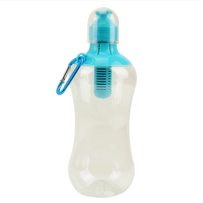 550ML Vody Bobble Hydratácie Filter Fľaša Vonkajšie Prenosné Filtrované Pitie Fľaše s vstavaným-In Uhlíkovým Filtrom, Uhlík Obrázok 0