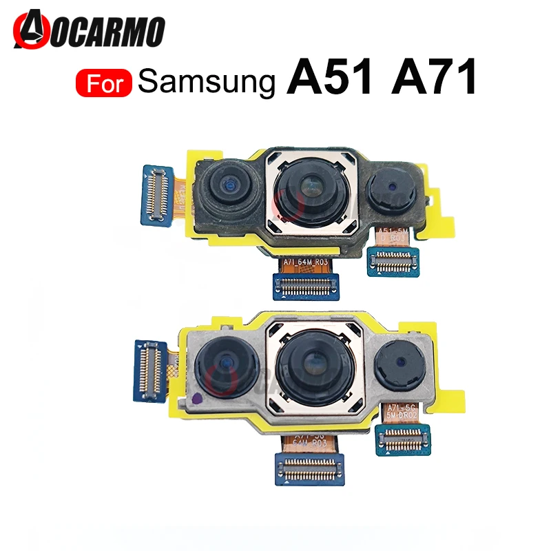 Zadná Kamera Pre Samsung Galaxy A51 A71 4G 5G A7160 Hlavné Veľké Zadné & Predná Kamera Flex Kábel Modulu Náhradný Diel Obrázok 0