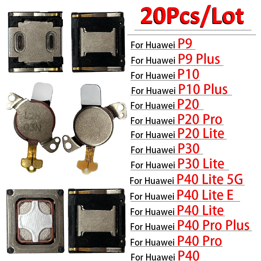 20Pcs/Veľa，Pôvodné Uchu Slúchadlo Reproduktor Flex Kábel Pre Huawei P9 P10 P20 P30 Lite P40 Pro Plus Lite E Slúchadlá Hornej Prijímač Obrázok 0