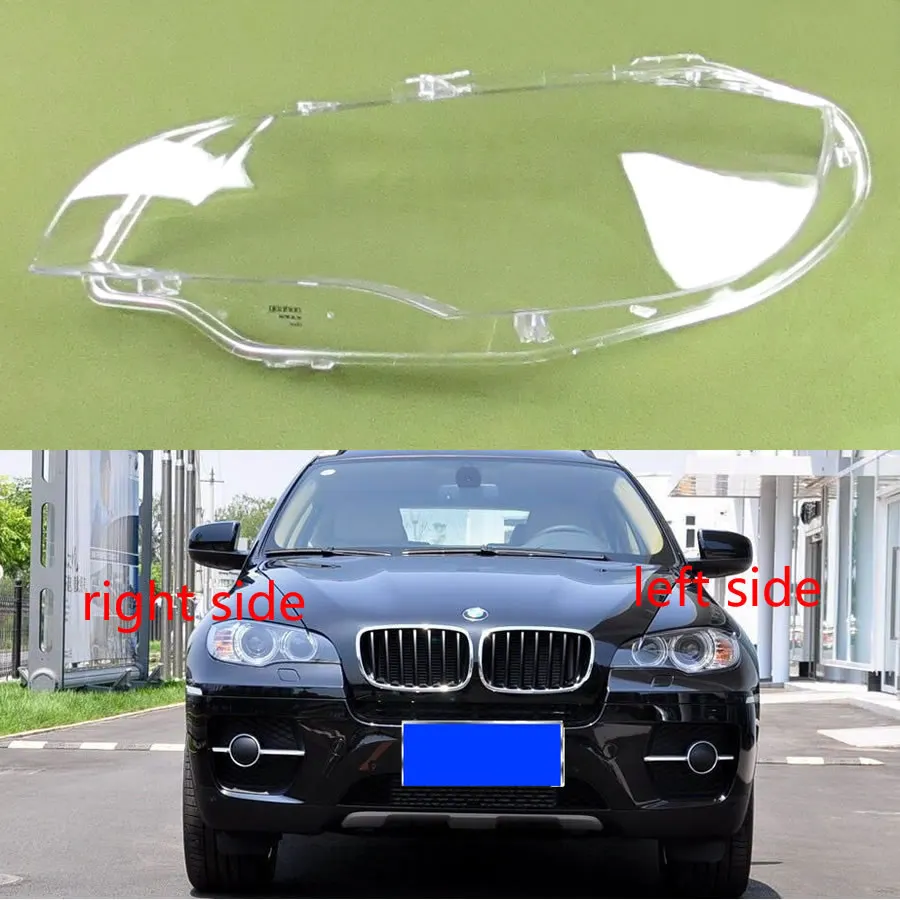 Pre BMW X6, E71 2008 2009 2010 2011 na roky 2012-2014 Svetlometov Kryt Priehľadný Svetlomet Shell Plexisklo Nahradiť Originálne Tienidlo Obrázok 0