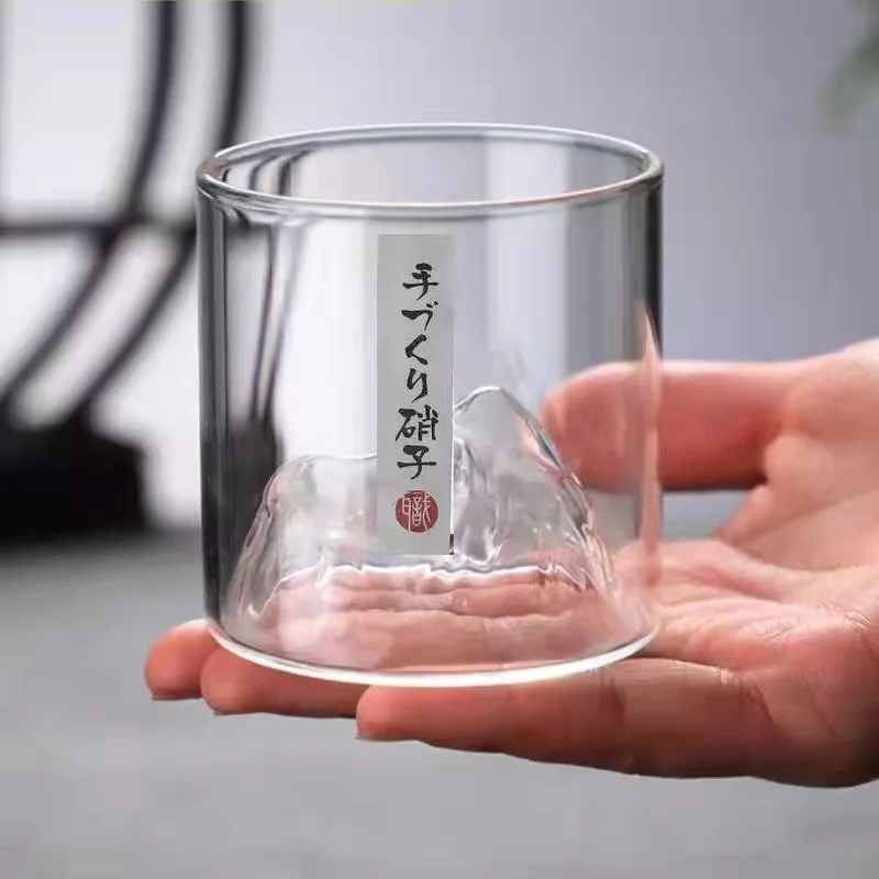 Fuji Horských Sklo Retro Cup Japonských Vodných Pohár Žiaruvzdorné Kávu, Čaj, Pohár Whisky Sklo Obrázok 1
