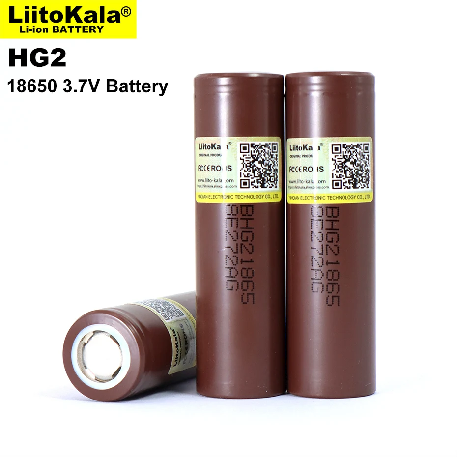 4PCS/VEĽA Liitokala Nové 18650 Batérie HG2 3000mAh o 3,6 V Lítium-Kontinuálne Vypúšťanie 20A Špecializované Elektronické Batérie Obrázok 1