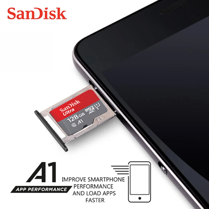 100% Originálne pamäťová karta SanDisk A1 128 GB micro SD Karta 16gb 32gb 64gb class 10 UHS-I, pamäťové flash TF KARTA 256 GB microsd Obrázok 2