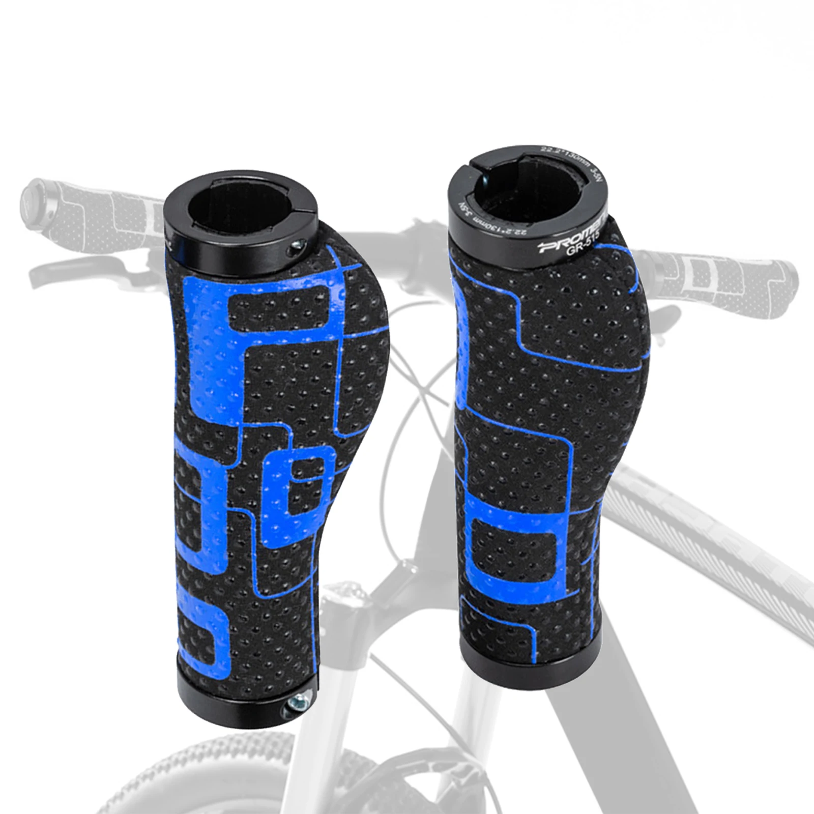 1 pár silikónový protišmykový bicyklov, rukoväte Pohodlné riadidlá sú špeciálne navrhnuté pre horský bicykel na koni Obrázok 2