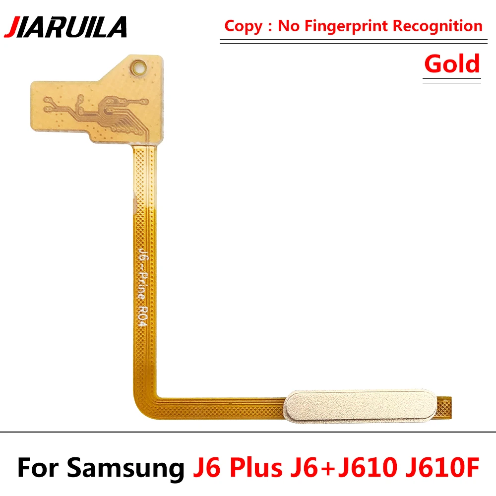 10Pcs，Dotyk ID Fingerprint Sensor Power Prepínač NA VYPNUTIE Strane Home Menu Tlačidlo Tlačidlo Flex Kábel Pre Samsung J6 Plus J6 + J610 J610F Obrázok 2