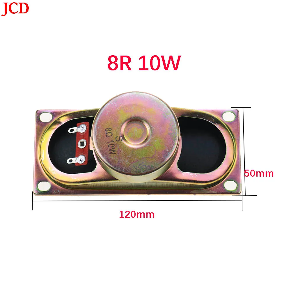 JCD 1pcs 10W 8R Horn Reproduktor Monitor LCD/TV 12050 Hlasné Reproduktory, 8 ohm 10 120 Watt*50MM Hrúbka 44 MM Reproduktor Diy Elektronické Obrázok 2