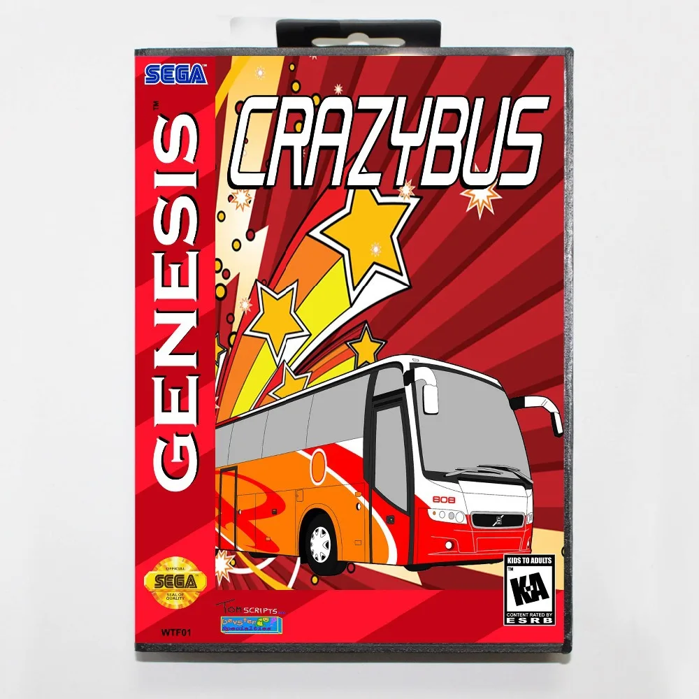 Blázon Bus 16 bit MD Hra Karty S Retail Box Pre Sega Megadrive/Genesis Obrázok 2