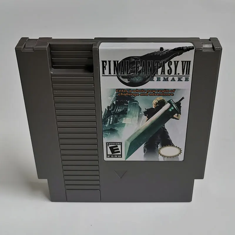 Final Fantasy VII-Klasické Hack Video NES Hra Kazety pre 8 Bitový 72 Pin Herné Konzoly NES Obrázok 2