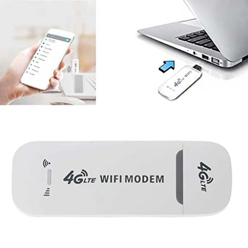 4G LTE USB Wifi Modem 3G, 4G USB Dongle Auto Wifi Router Sieťový Adaptér s Slot Karty Sim Obrázok 3