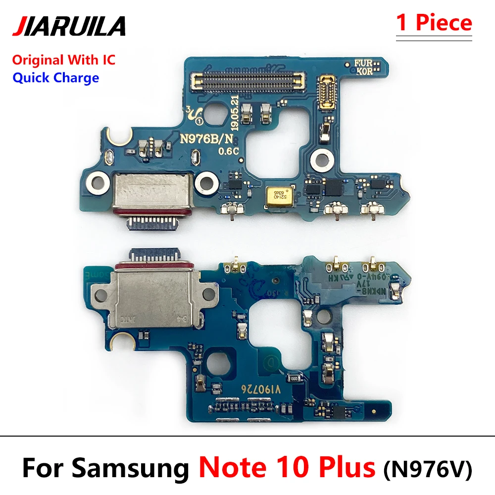 Originál Nabíjačku USB Nabíjací Port Flex Kábel Dosky S Mic Pre Samsung Poznámku 10 Lite N770F Poznámka 10 Plus N976B N970F Obrázok 3