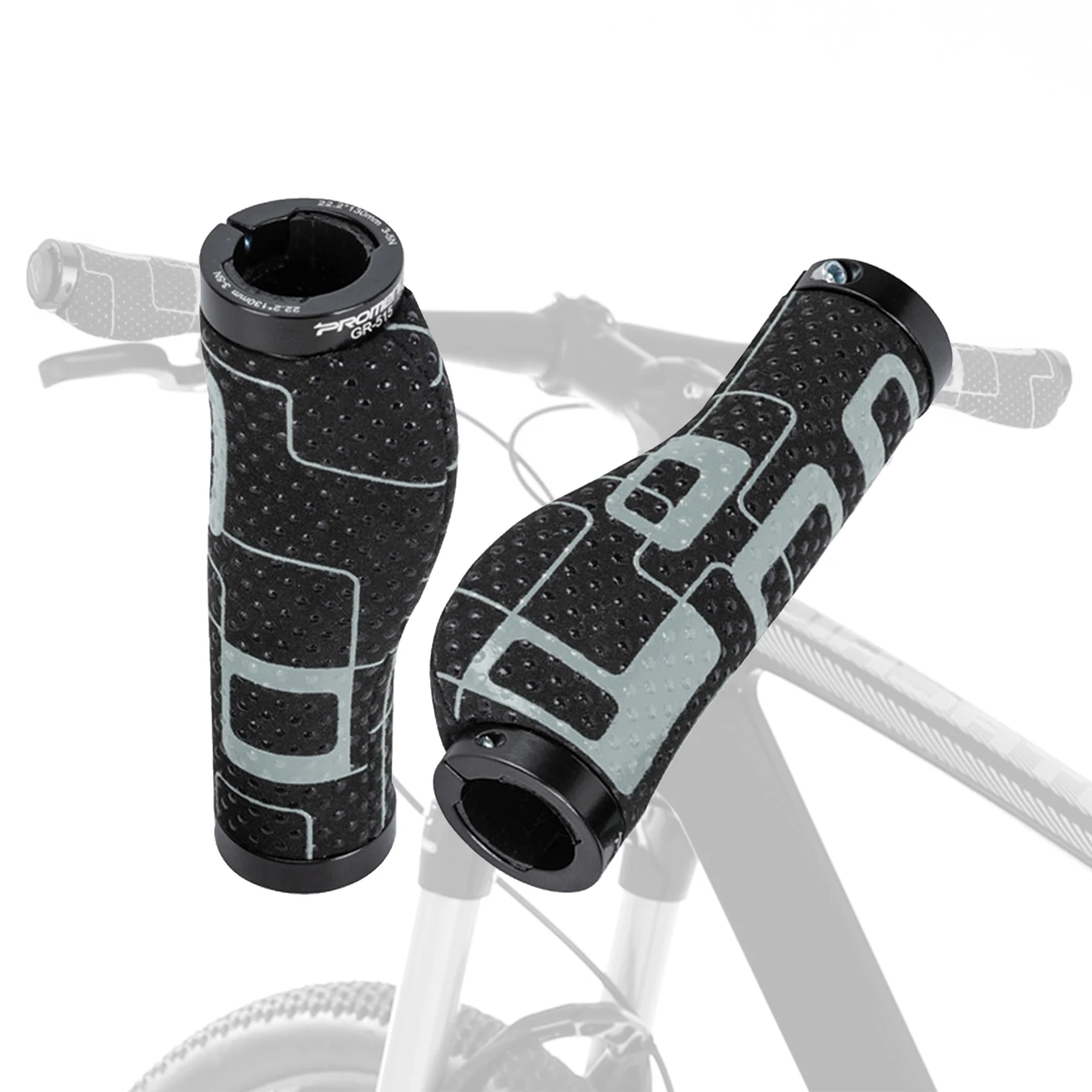 1 pár silikónový protišmykový bicyklov, rukoväte Pohodlné riadidlá sú špeciálne navrhnuté pre horský bicykel na koni Obrázok 3