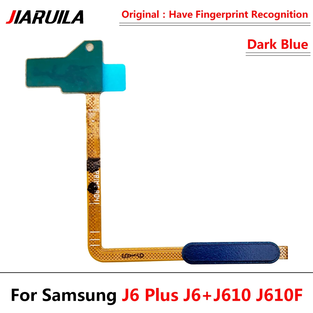 10Pcs，Dotyk ID Fingerprint Sensor Power Prepínač NA VYPNUTIE Strane Home Menu Tlačidlo Tlačidlo Flex Kábel Pre Samsung J6 Plus J6 + J610 J610F Obrázok 3