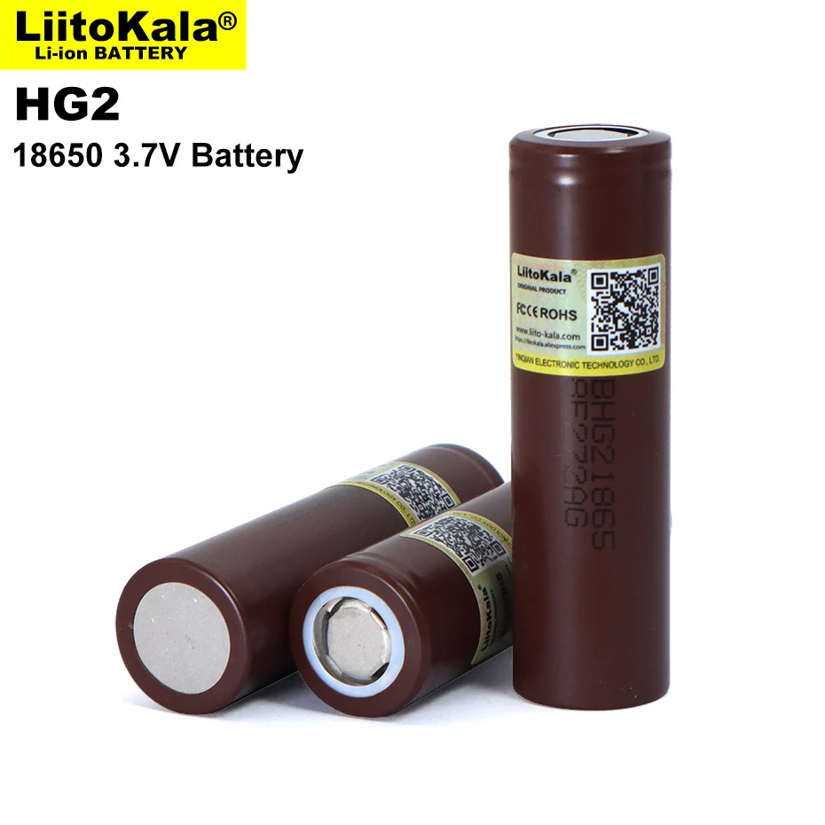 4PCS/VEĽA Liitokala Nové 18650 Batérie HG2 3000mAh o 3,6 V Lítium-Kontinuálne Vypúšťanie 20A Špecializované Elektronické Batérie Obrázok 3
