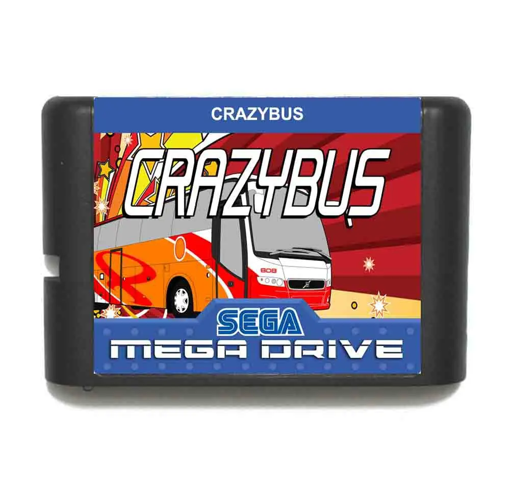 Blázon Bus 16 bit MD Hra Karty S Retail Box Pre Sega Megadrive/Genesis Obrázok 3
