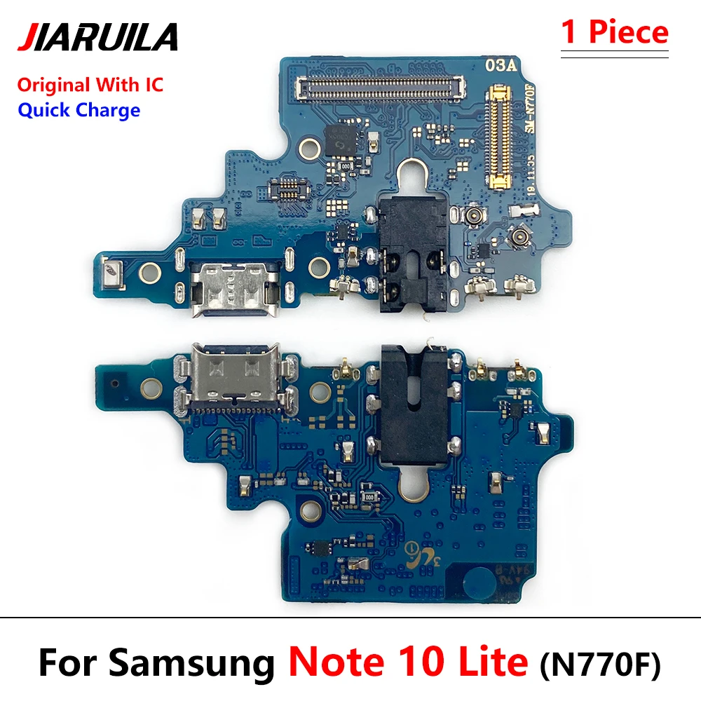Originál Nabíjačku USB Nabíjací Port Flex Kábel Dosky S Mic Pre Samsung Poznámku 10 Lite N770F Poznámka 10 Plus N976B N970F Obrázok 4