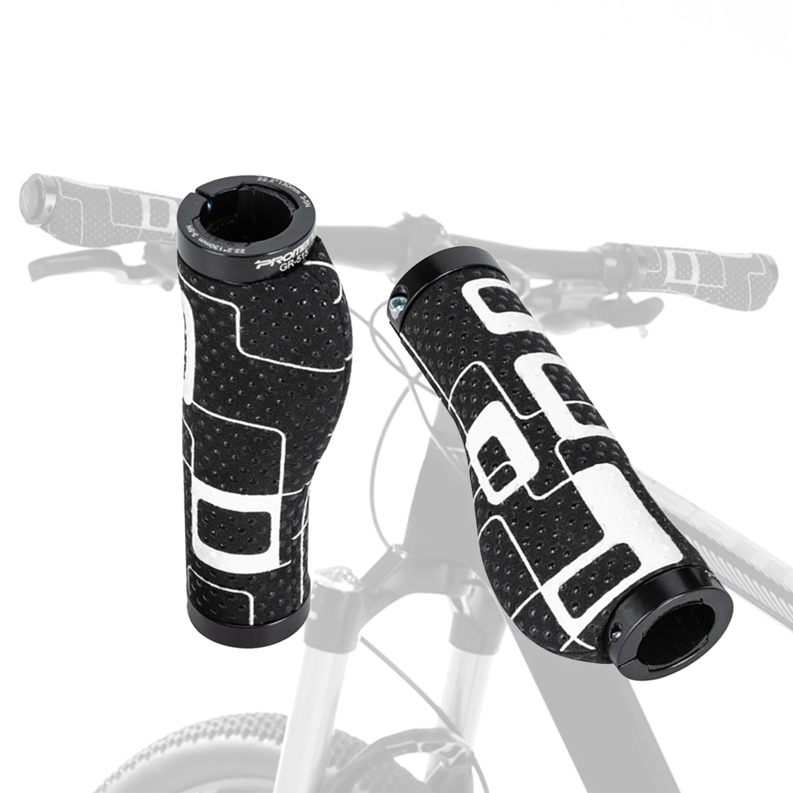 1 pár silikónový protišmykový bicyklov, rukoväte Pohodlné riadidlá sú špeciálne navrhnuté pre horský bicykel na koni Obrázok 4