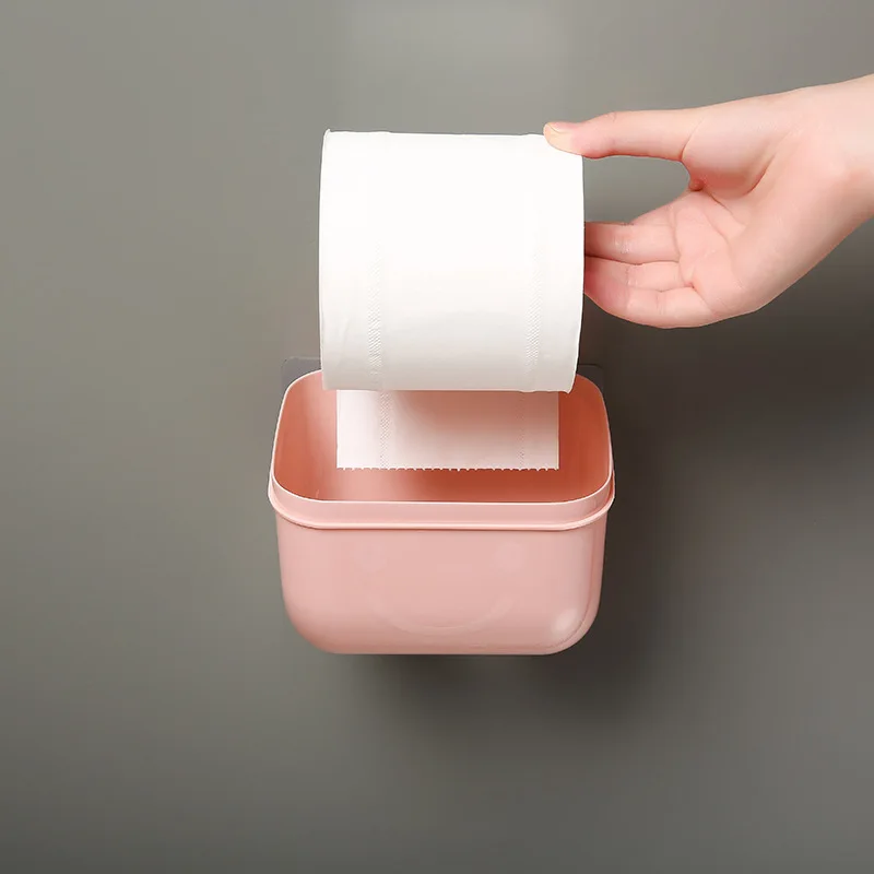 Kúpeľňa Toaletného Papiera Držiak Nepremokavé Wall Mount Pre Telefón Toaletného Papiera Zásobník Kuchyňa Roll Papierovej Dutinke Skladovanie Zásobník Tkaniva Box Obrázok 4