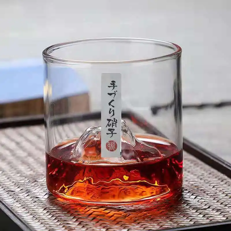 Fuji Horských Sklo Retro Cup Japonských Vodných Pohár Žiaruvzdorné Kávu, Čaj, Pohár Whisky Sklo Obrázok 4