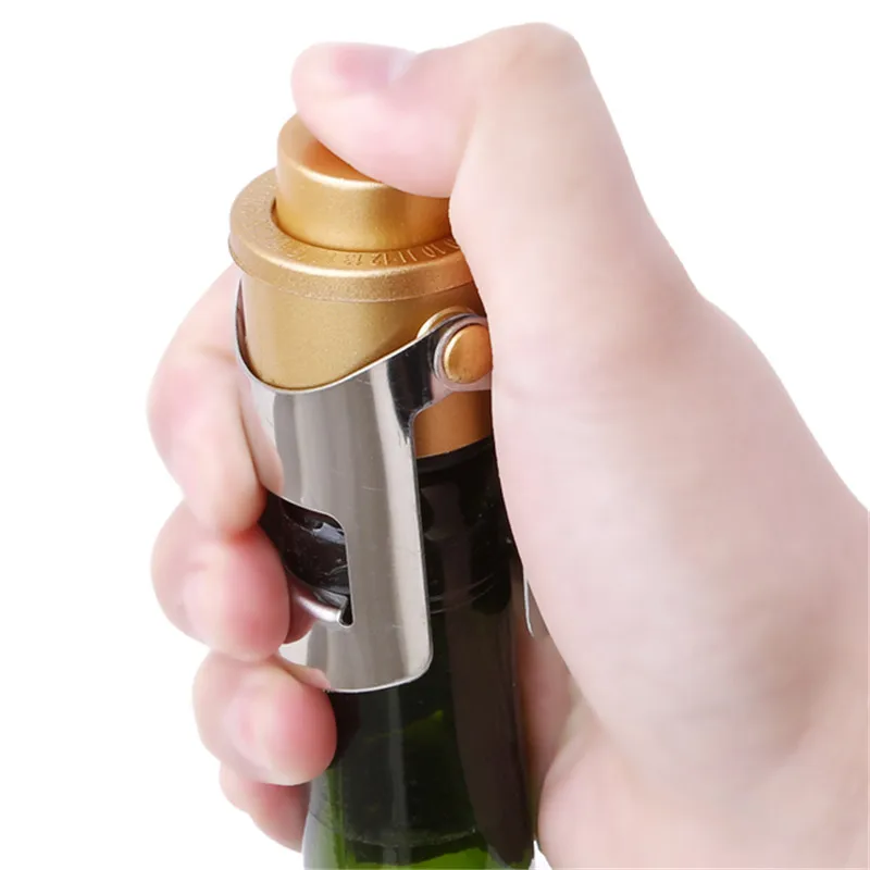 Z Nehrdzavejúcej Ocele Šampanské Víno Fľaša Zátka Prenosné Fóliou Bar Zátka Zátka Na Víno Šumivé Víno, Šampanské Spp Barware Nástroj Obrázok 4