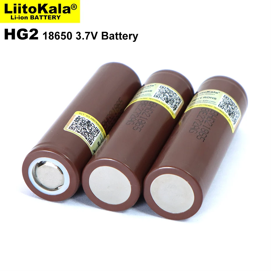4PCS/VEĽA Liitokala Nové 18650 Batérie HG2 3000mAh o 3,6 V Lítium-Kontinuálne Vypúšťanie 20A Špecializované Elektronické Batérie Obrázok 4