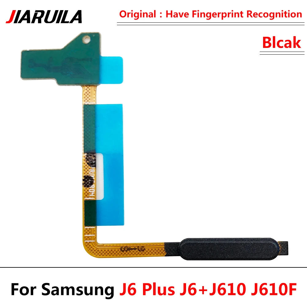 10Pcs，Dotyk ID Fingerprint Sensor Power Prepínač NA VYPNUTIE Strane Home Menu Tlačidlo Tlačidlo Flex Kábel Pre Samsung J6 Plus J6 + J610 J610F Obrázok 5