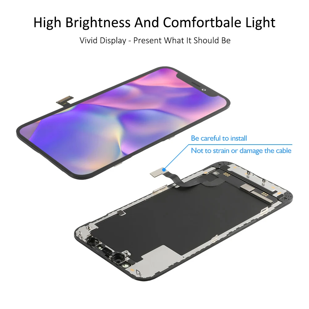Triedy Pre iPhone 11 Pro Max OLED 12 Pro Max 12 Mini Incell Obrazovke LCD Náhradné Displej S 3D Dotyk Digitalizátorom. Montáž Obrázok 5