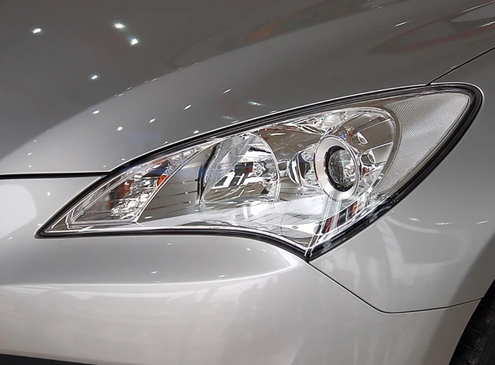 Auto Svetlometu Objektív pre Hyundai Genesis Coupe 2009 2010 Svetlometov Kryt Náhradné Auto Shell Obrázok 5