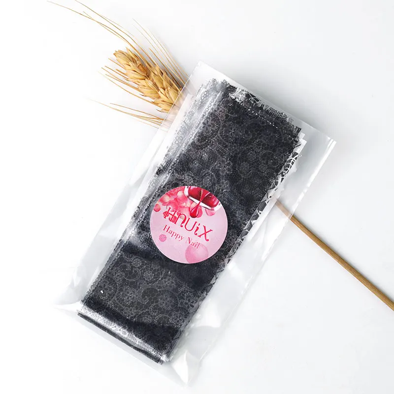 16 kusov nových 2019 čiernej čipky prenos list Nail Art Sexy plný obálky kvet lepidlo lepidlo DIY manikúra štýl nástroje Obrázok 5
