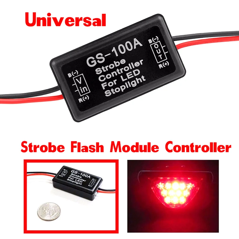 Smart Flash Blesk Radič Box Flasher Modul pre LED Brzdové Chvost Svetlo Stop Obrázok 5