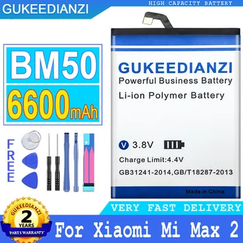 6600mAh GUKEEDIANZI Batérie BM50 Pre Xiao Mi Max 2 Max2 Big Power Bateria