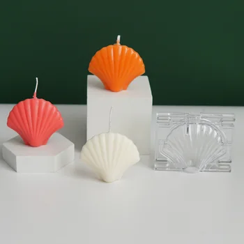 3D Shell Sviečka Formy Venuša Plastové Formy DIY Pearl Sviečka Formy PC Formy Akryl Sviečka Plesní, Sviečka, Takže Kit, sviečky plesní